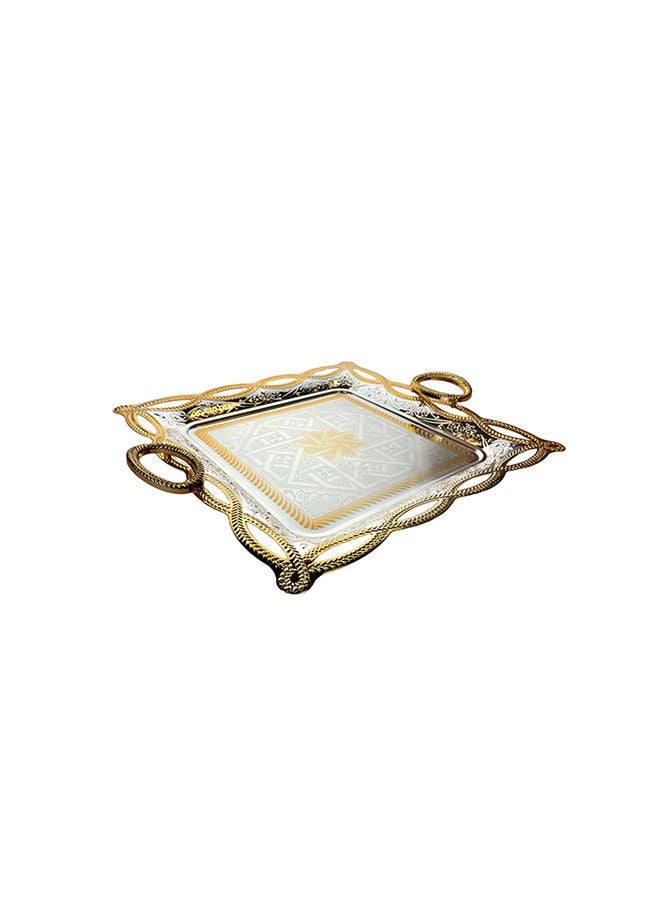 ZOLTEN Silverplated Small Size Square Tray - Image 1