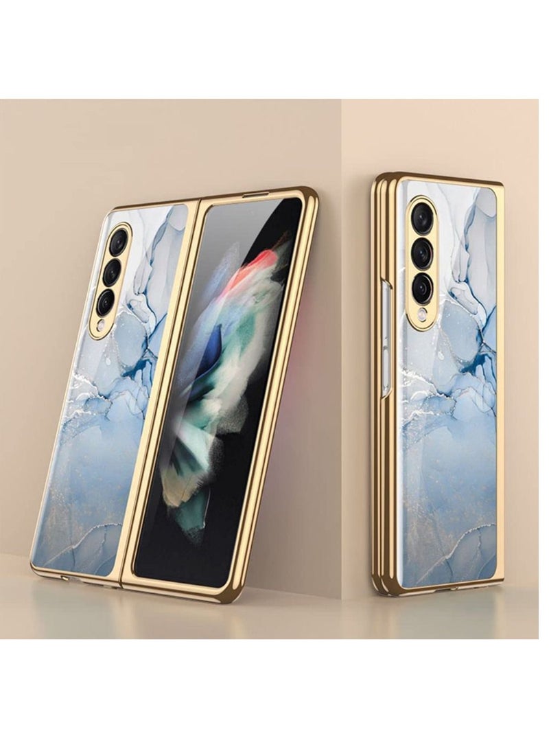 Luxury Painted Tempered Glass Full Protective For Samsung Z Fold 3 Cover