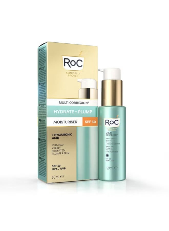 RoC MULTI CORREXION HYDRATE + PLUMP DAILY MOISTURIZER (SPF 30) 50ML - Image 2