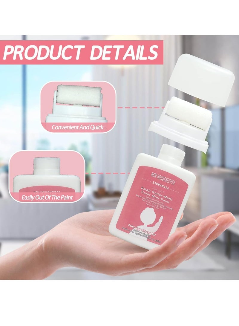 SYOSI Small Roller Wall Patching Brush, Paint Quick Dry, Small Wall Repair Paste Roller Portable Handheld Wall Paint Brush Tool for Concrete Plaster Dry Wall (100ml) - Image 3