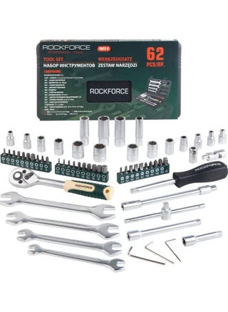 ROCKFORCE Tool Set Mechanics 62 pcs Socket Ratchet Repair Multifunction Kit 1/4'' (6gr) - pzsku/Z18E610A8C935AC04C9F0Z/45/_/1663052438/23bdb547-becb-4c6d-836d-8ea6c9d7a0e1