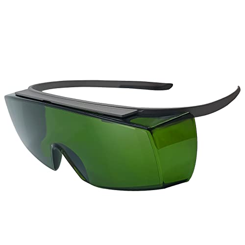 UpaClaire Welding Safety Glasses Wraparound Integrated Safety Goggles Shade 5 Glasses for Plasma Cutting - Image 1