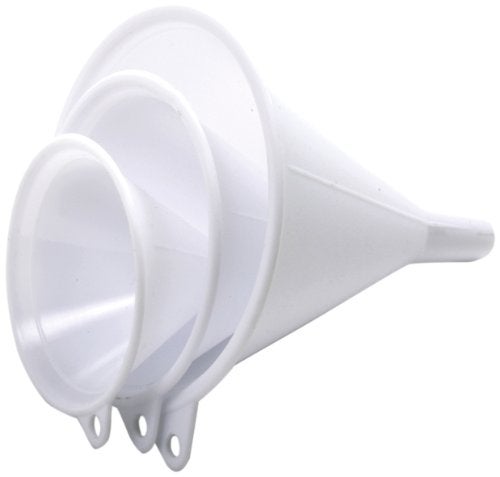 Norpro Plastic Funnel Set of 3 Set of Three White