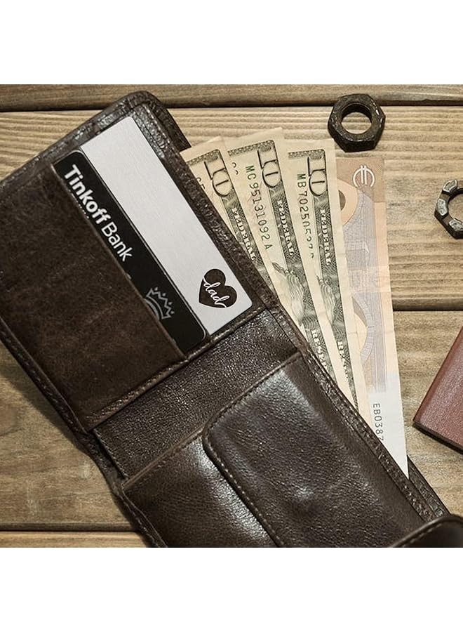 erorex Thank You Dad Engraved Wallet Card Inserts Dad Gifts From Daughter Father'S Day - Image 5