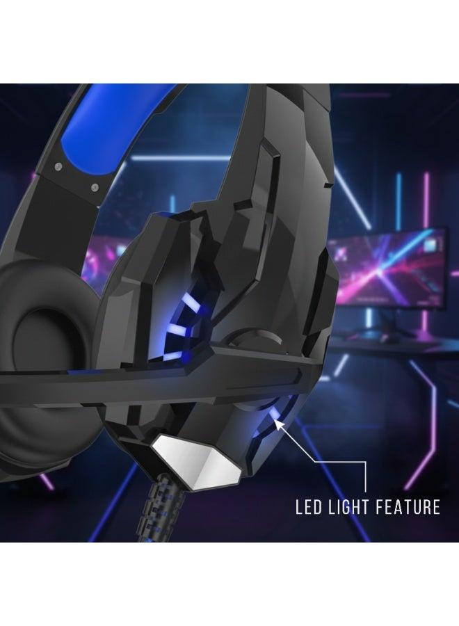 general Kotion Each G9000 Gaming Headset with Mic & LED Light – Stereo Bass Noise Cancelling Over-Ear Headphones for PC, PS4, Xbox One, Mobile & Laptop - Image 2