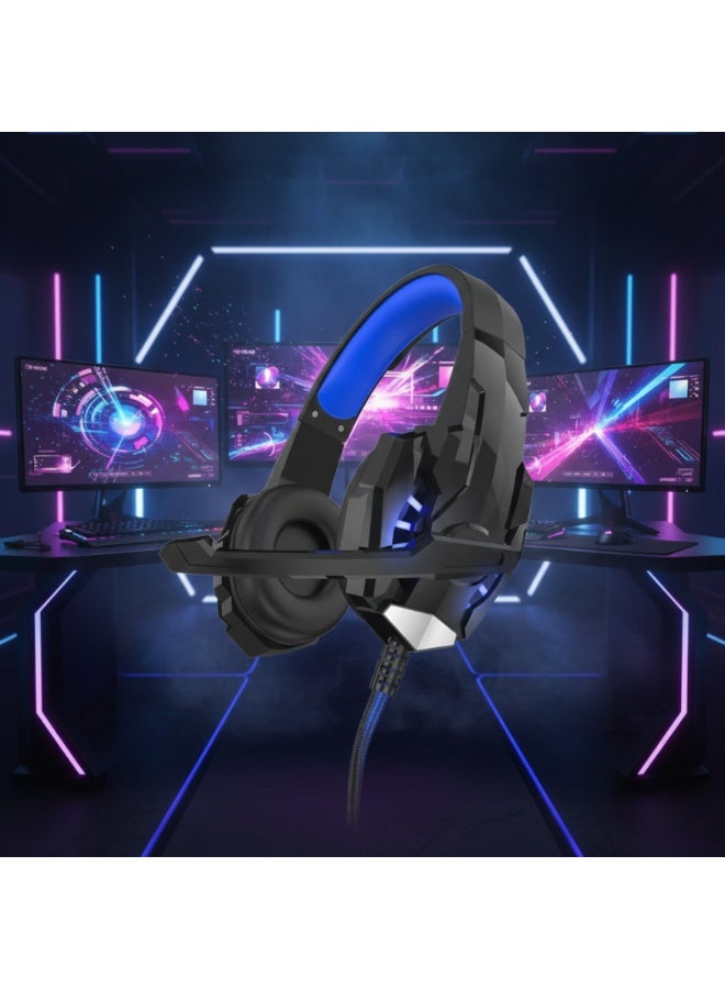 general Kotion Each G9000 Gaming Headset with Mic & LED Light – Stereo Bass Noise Cancelling Over-Ear Headphones for PC, PS4, Xbox One, Mobile & Laptop - Image 1