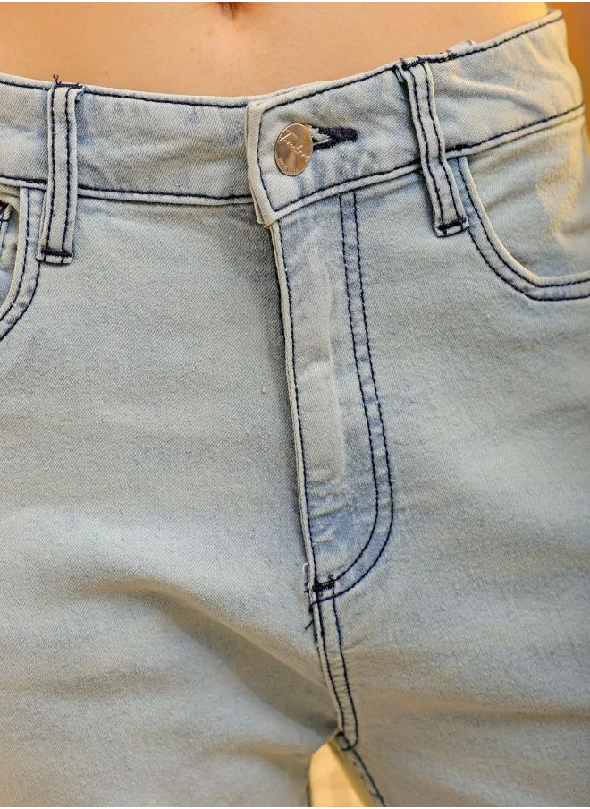 Freehand Women Straight Fit Solid High-Rise Jeans