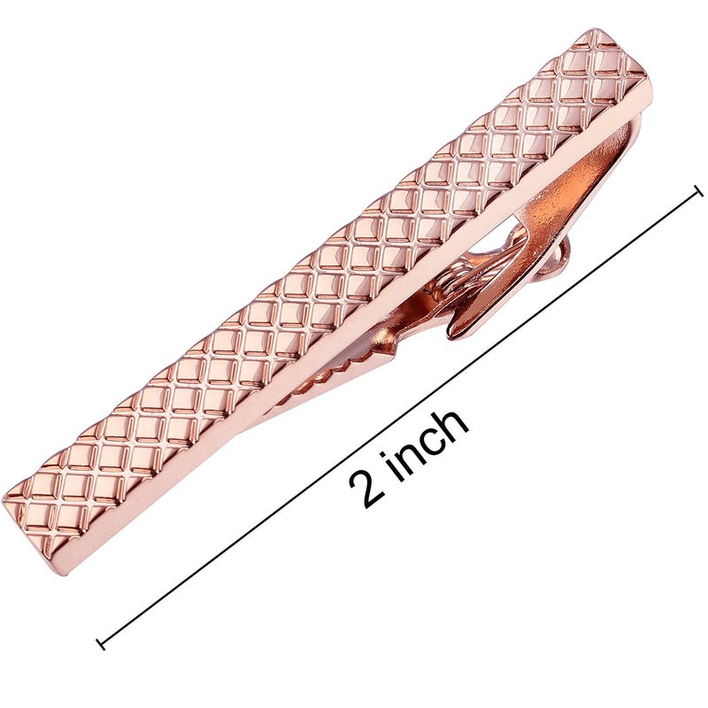 HAWSON مجموعة أزرار الأكمام ومشبك ربطة العنق من هاوسون للرجال، أزرار أكمام مربوطة للرجال، مشابك ربطة عنق بطول 2 بوصة، هدايا لحفلات الزفاف والأعمال - Image 4