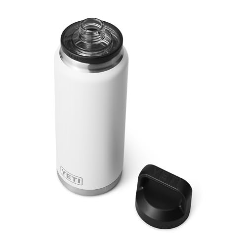 YETI Rambler 36 oz Bottle, Vacuum Insulated, Stainless Steel with Chug Cap, White - Image 3
