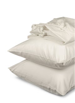 Home of linens طقم شرشف مثبت باللون الأبيض الفاتح 160x200  - Image 3