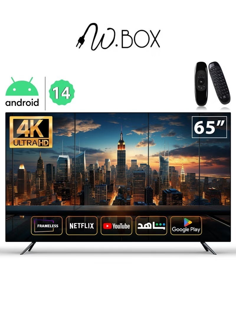 W.BOX TV 65 inch, UHD, Smart tv, Android TV - Image 1