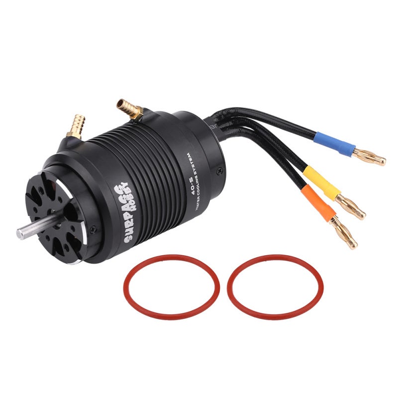 SURPASS HOBBY RC Boat Motor: 4074 2000KV 4 Poles Waterproof Motor - CNC Aluminum Alloy Shell With Anodic Treatment, High-Performance Circulating Water Cooling Jacket for 1000mm RC Boats - Image 1