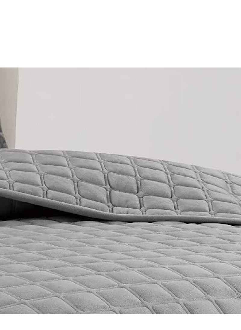 مون - طقم لحاف سرير نفرين مخمل ناعم 6 قطع مقاس 230x250 ملمس فخم ودفء مريح - Image 1