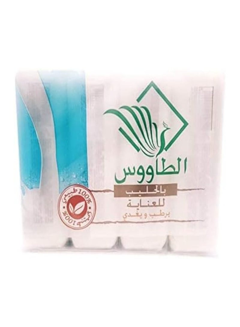 الطاووس صابون الطاووس المغربي بالحليب 4 قطع - Image 1