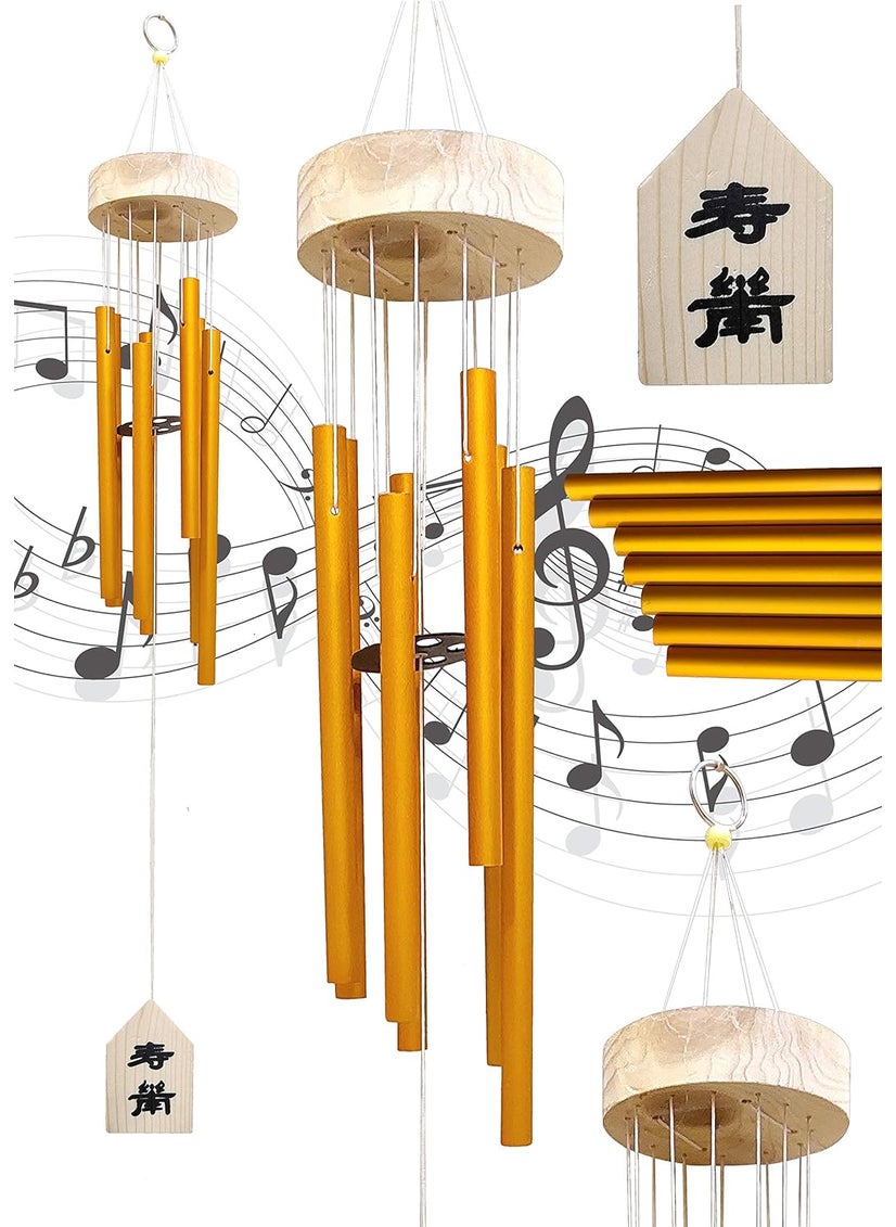 Plus Value Plus Value 7 Pipe Wind Chimes for Home Decor Positive Energy Vastu Feng Shui Items Balcony Bedroom Window Indoor and Outdoor Garden Decoration Wall Hanging Peaceful Sound  - Image 4