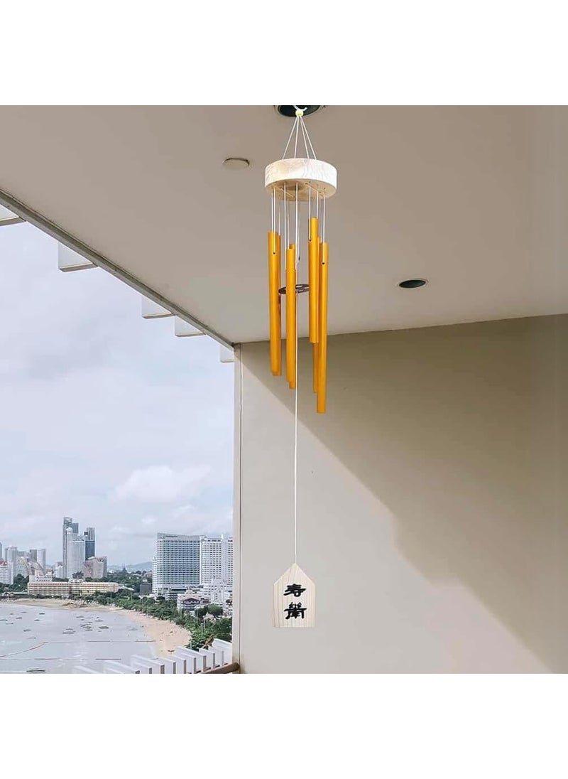 Plus Value Plus Value 7 Pipe Wind Chimes for Home Decor Positive Energy Vastu Feng Shui Items Balcony Bedroom Window Indoor and Outdoor Garden Decoration Wall Hanging Peaceful Sound  - Image 1