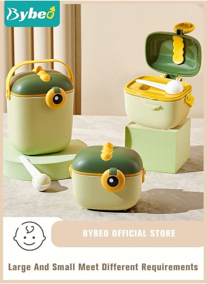 Bybeo - Baby 2PCS Small & Large Portable Travel Milk Formula Dispenser Containers Candy Fruit Snack Storage Container with Scoop and Visual scale, BPA Free - Image 1