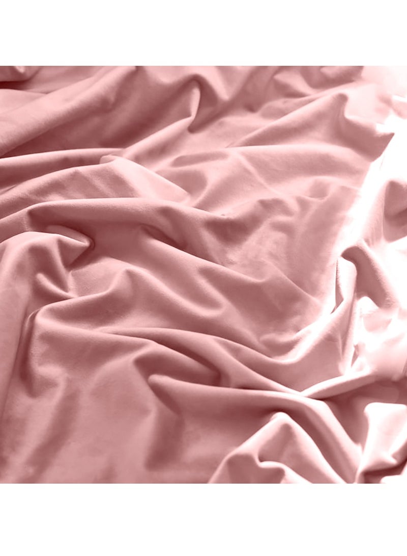 LuxHome Luxury Satin Line Bedsheet and Pillowcase Set – Hotel-Quality Breathable Cotton Bedding, Satin Finish, Soft and Luxurious – Flat Bedsheet 275x275cm with 2 Pillowcases 46x69cm, Pink - Image 2