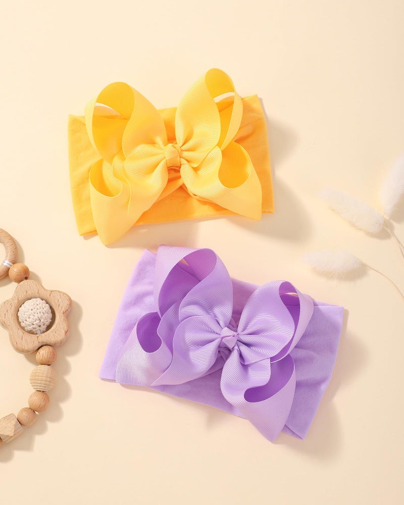 doboi 20PCS Baby Bows Baby Girl Headbands Nylon Hairbands with Ribbon Bow Handmade Elastic Baby Hair Bows Headbands for Baby Girls Newborns Infants Toddlers and Kids - Image 5