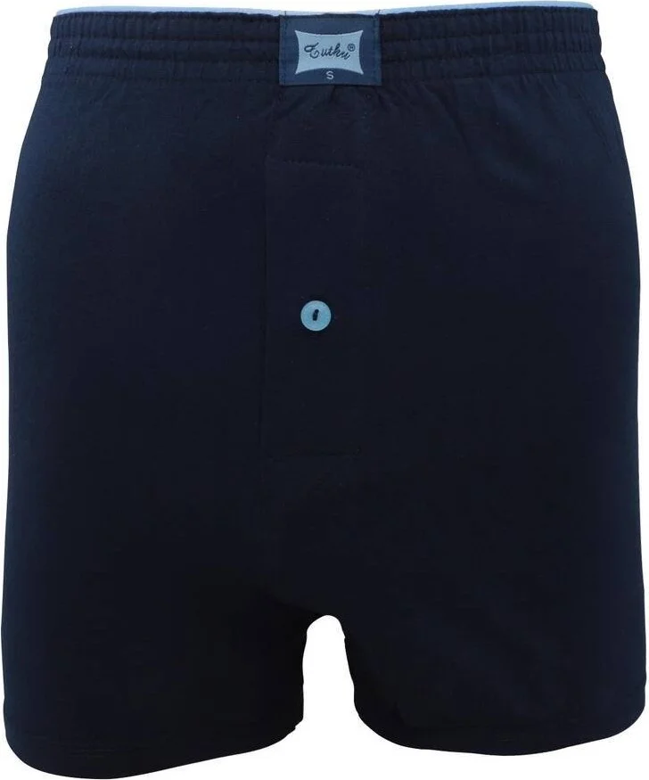 DH Moda Tutku Combed Cotton Plain Boxer 117 6-Pack | Navy Blue