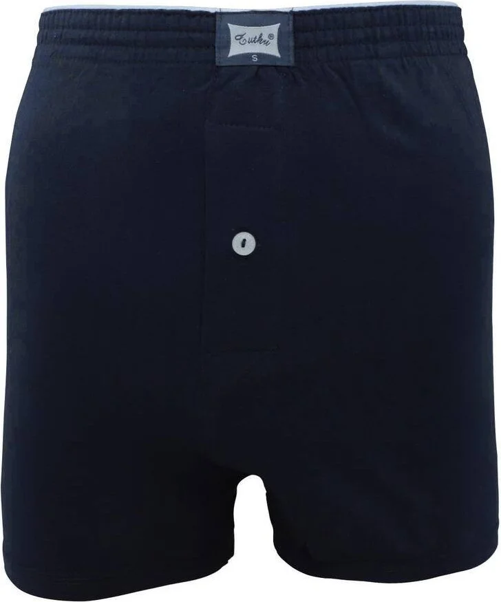 DH Moda Tutku Combed Cotton Plain Boxer 117 6-Pack | Navy Blue
