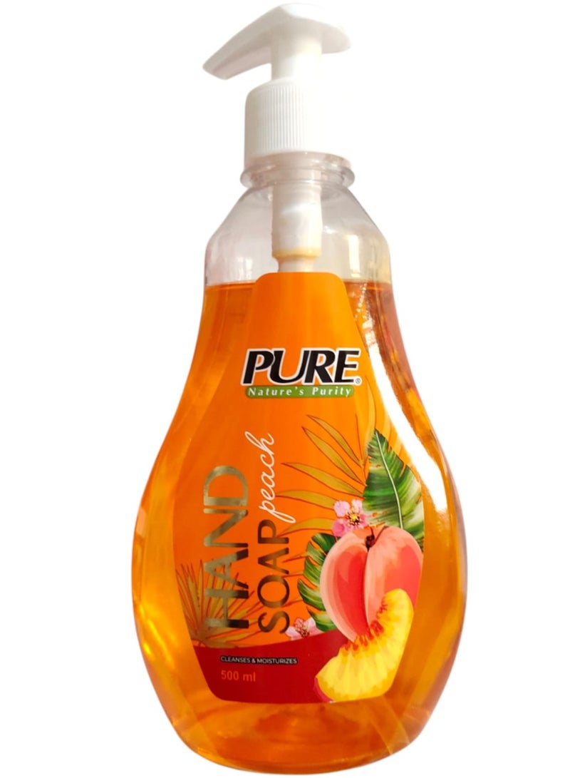 PURE Hand Soap With Peach 500ML