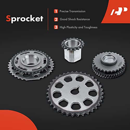 A-Premium 16Pcs Engine Timing Chain Kit W/Tensioner & More [fits DOHC, L4 2.7L] Compatible with Toyota 4Runner, Hiace 06-15, Hilux 10-15, Tacoma 05-15, Replace# 1350775010, 135060C040 - Image 5