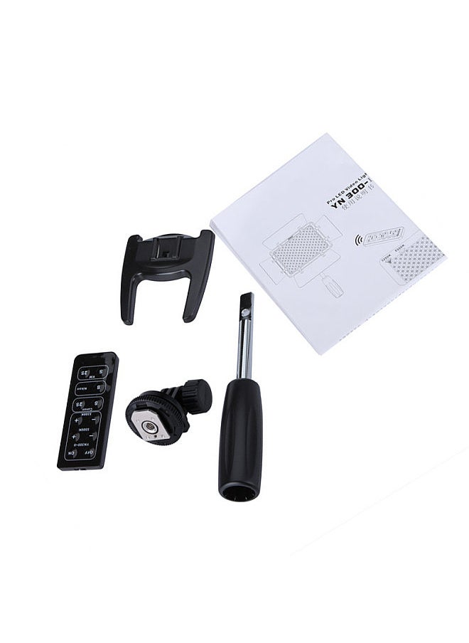YN-300 II LED Camera Video Light Adjustable Color Temperature 3200k-5500k for DSLR Canon Nikon with IR   Remote