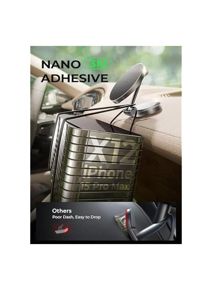 Green Tiger Wireless Car Charger Magnetic Phone Holder Mount, Car Mount Charger [15W PRO], Automobile Dashboard Car Phone Holder Fits iPhone 15 Pro Plus Max 14 13 12 Case - Image 4