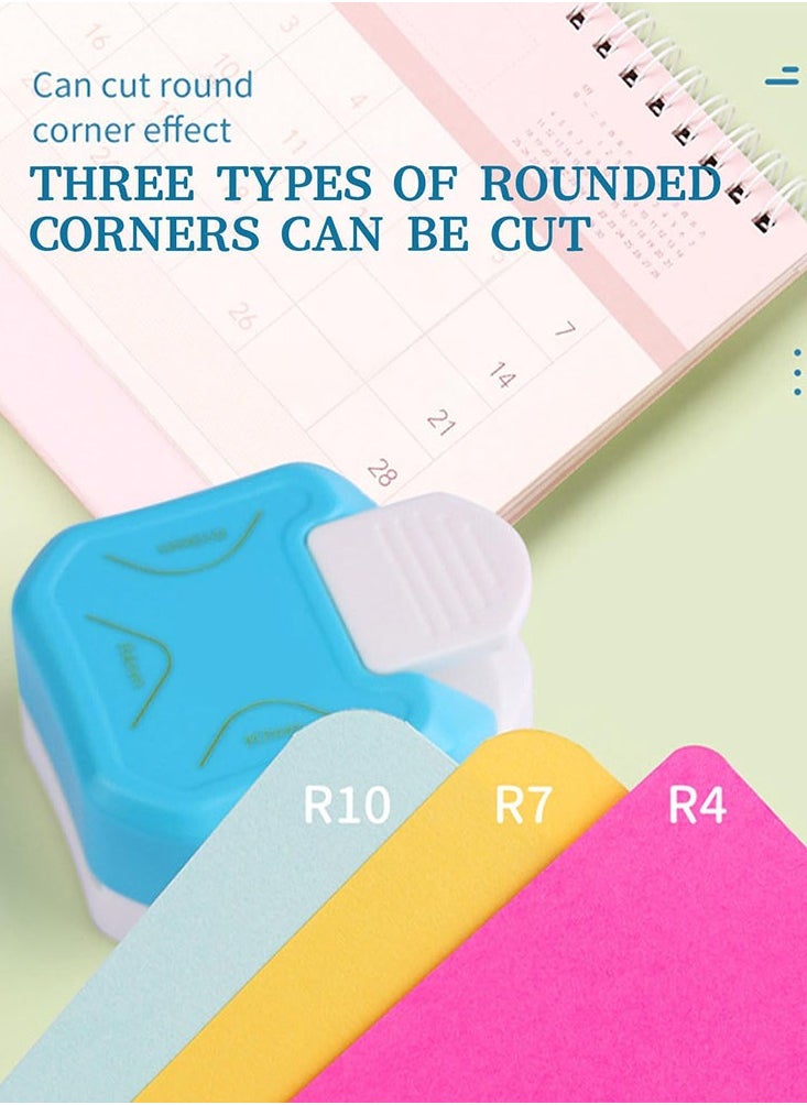 Generic - 3 In 1 Corner Rounder Punch, R4/R7/R10mm 3 Way Corner Cutter for Paper Craft, Laminate, DIY Projects, Photo - Image 1