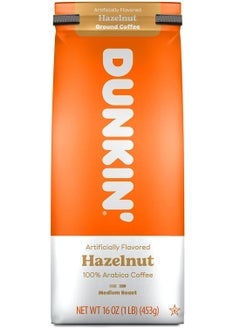 Dunkin Donuts Hazelnut 100% Arabica Ground Coffee 453g 