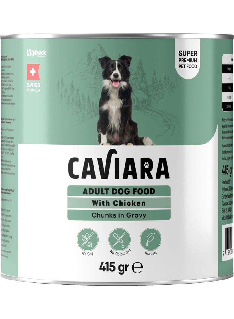Caviara Can Food for Adult Dogs with Chicken CIG  415 gr