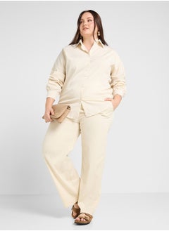 Ginger Plus Oversize Shirt & Relaxed Pant Co-Ord Set  - Image 5