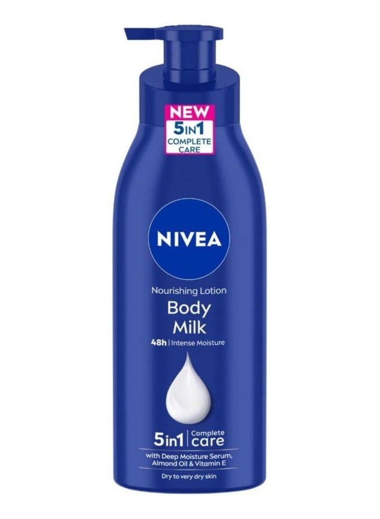 نيفيا لوشن نيفيا للجسم للبشرة شديدة الجفاف، حليب مغذي للجسم بزيت اللوز المضاعف، 400 مل - Image 1