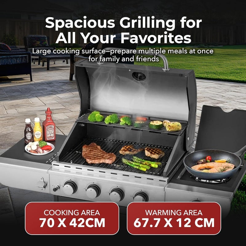 Royal Gourmet 4-Burner Gas Barbecue Grill - Image 2