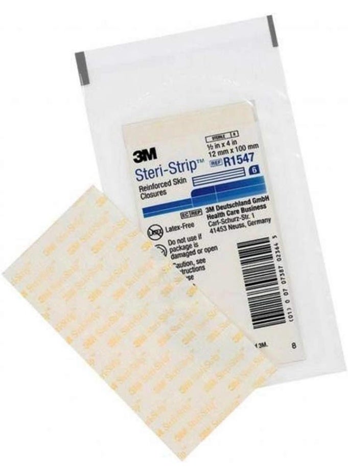 3M Steri-Strip R1547 Elastic Skin Sealing Tapes - 12 mm x 100 mm - 6 strips envelope - Image 2