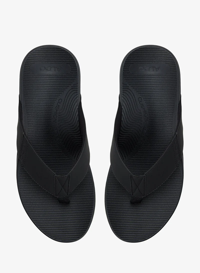 ALDO BLACK Thong Slides Filp Flops for Men | Best Price UAE