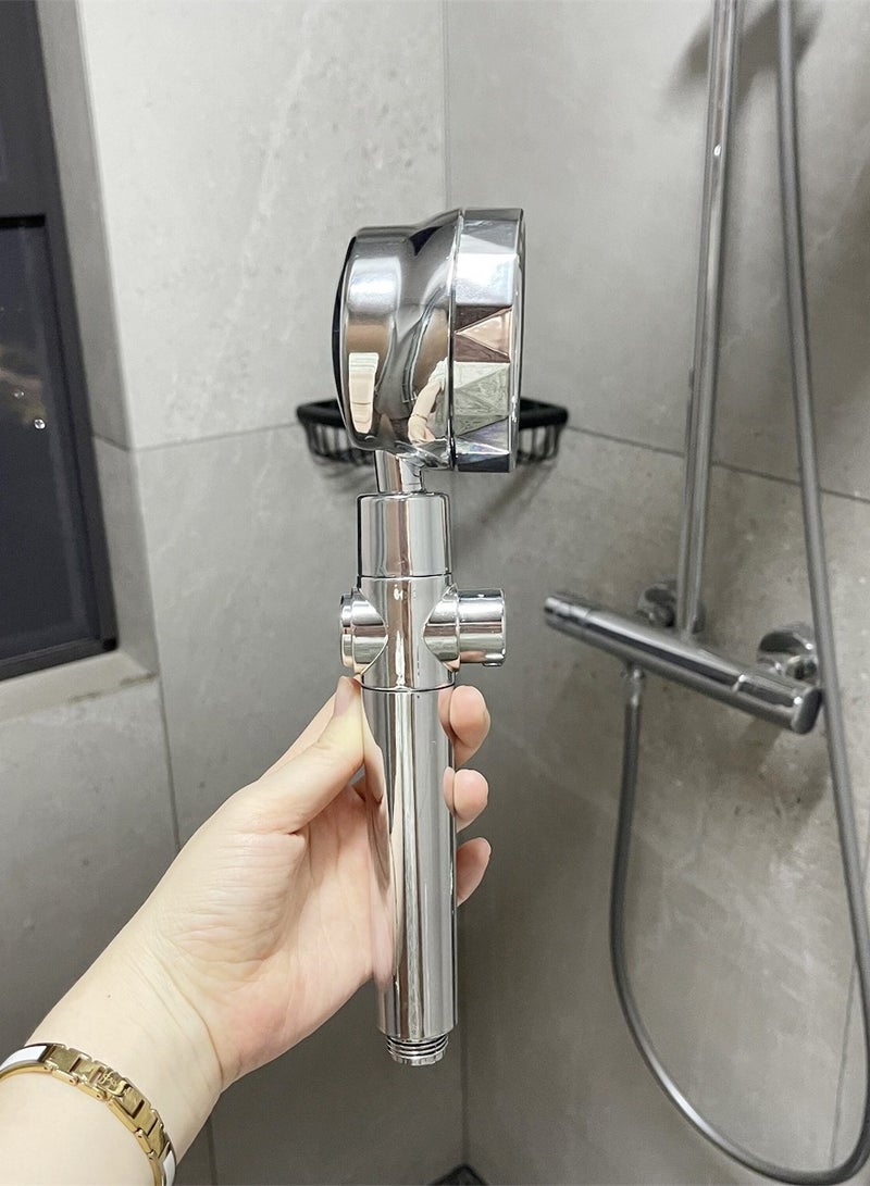 رأس دش محمول عالي الضغط مانع للتسرب 3 أوضاع خفيف الوزن وعالي الجودة مثالي للعناية بالشعر والحمام - Image 5