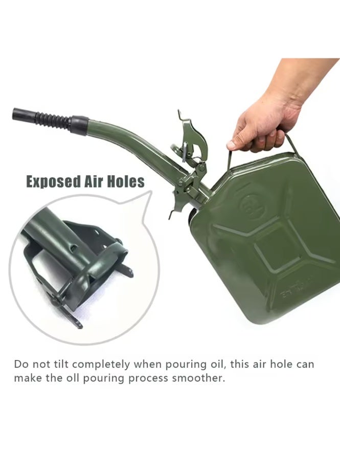 Fuel Canister Outlet Pipe Pourer for Metal Petrol Can Tank Nozzle Metal Nozzle Spout for 5/10/20 L Metal Canister - Image 4