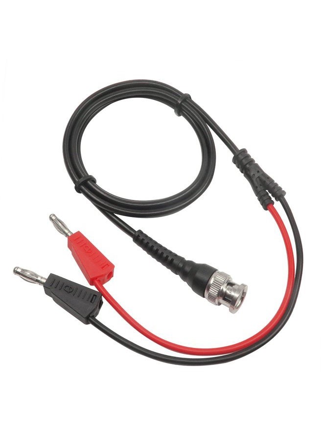 Amadget Coaxial Cable BNC Male to Dual Banana Plug Test Lead for Oscilloscope - Image 1