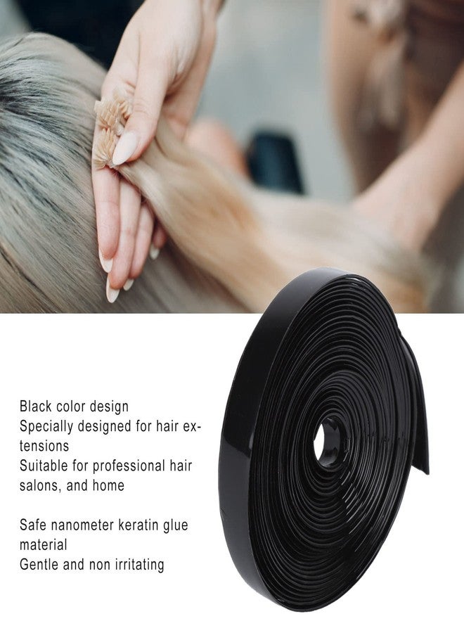 Zetiling 9mm Hair Extension Tape Roll, Tape for Hair Extensions, Hair Extension Glue Strong Adhesion &Lasting Black for Professional Salons & Home Use - Image 4