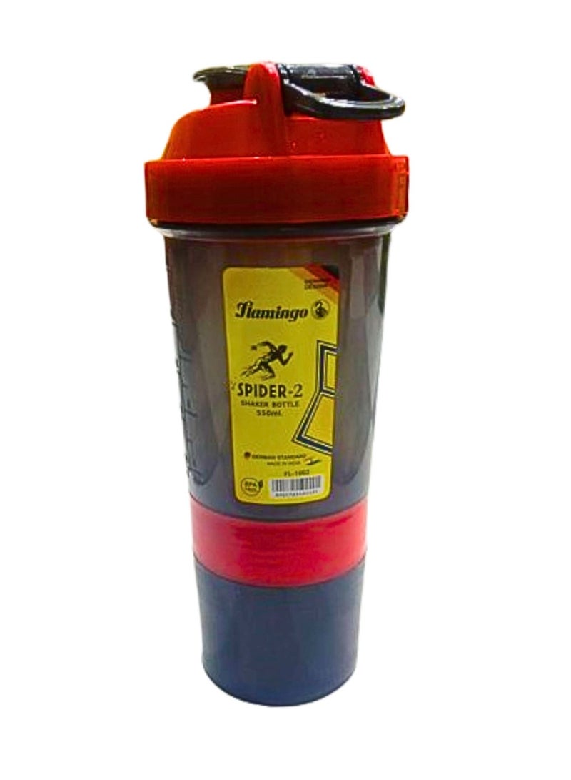FLAMINGO SPIDER SHAKER BOTTLE 550ML - Image 2