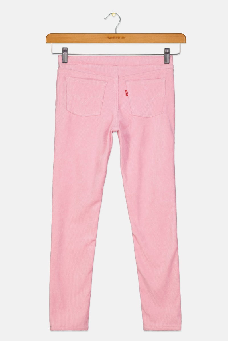 Levi's Kids Girl Corduroy Pull On Jeggings, Pink  - Image 2