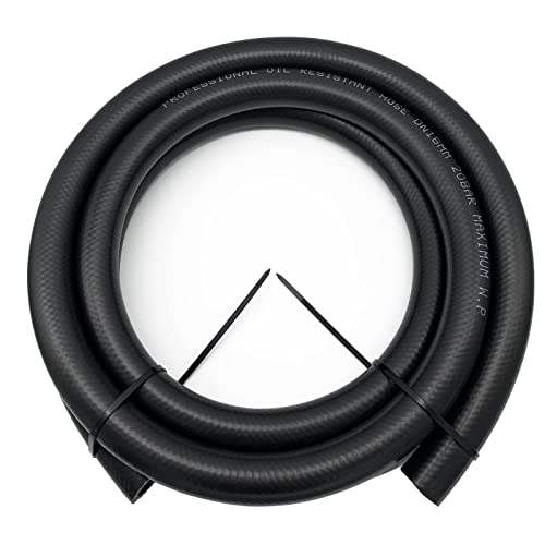 KRD PERFORMANCE Black 10 AN NBR Push on Hose Fuel Line Compatible with Fuel System E85 E10 Oils Ethanol Lubricants and Coolant 2 feet AN10 58 ID - Image 3