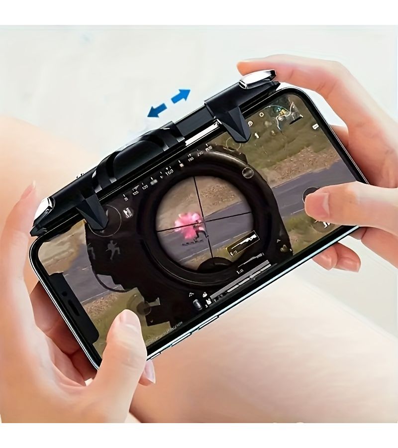 Black PUBG Mobile Game Telescopic Controller for Shooting Joystick Gaming - Image 4