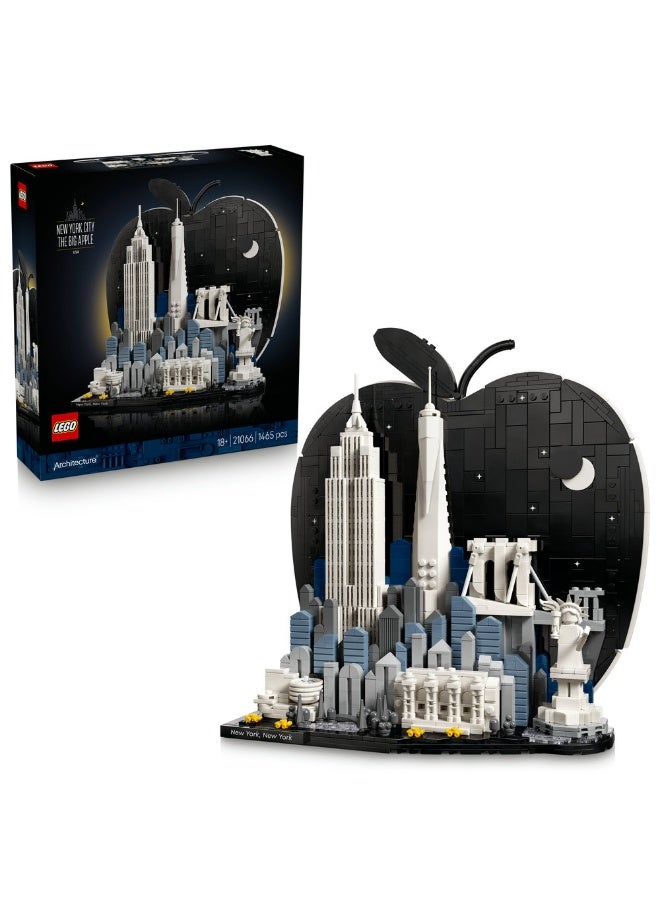 LEGO Architecture New York City – The Big Apple Model 21066 (Age 18+, 1465 Pieces) - Image 1
