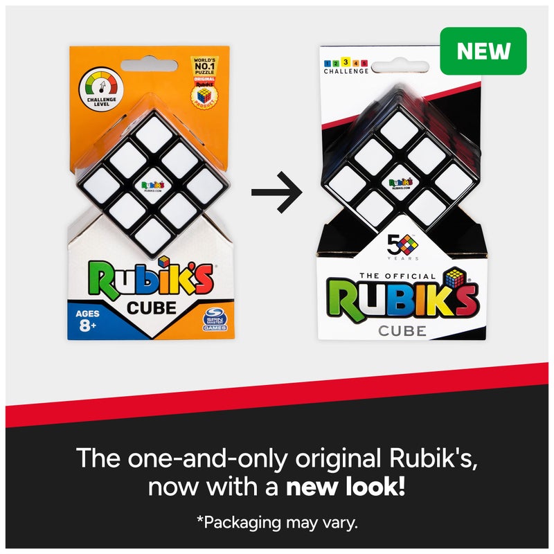 Rubik's مكعب روبيك، اللغز الكلاسيكي الأصلي 3x3 لمطابقة الألوان، تحدي حل المشكلات، لعبة تحفيز الدماغ، قد يختلف التعبئة، للبالغين والأطفال من عمر 8 سنوات وما فوق - Image 5