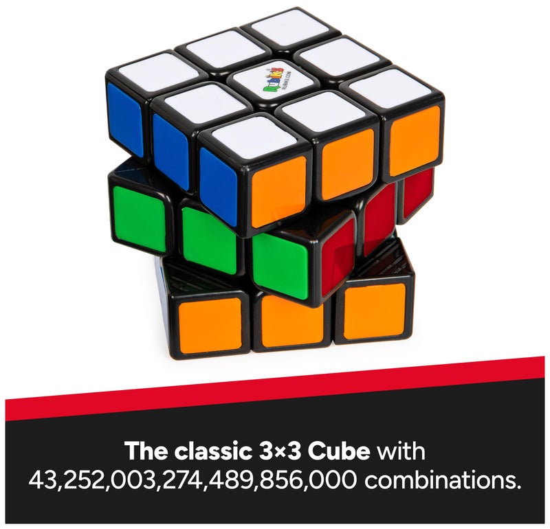 Rubik's مكعب روبيك، اللغز الكلاسيكي الأصلي 3x3 لمطابقة الألوان، تحدي حل المشكلات، لعبة تحفيز الدماغ، قد يختلف التعبئة، للبالغين والأطفال من عمر 8 سنوات وما فوق - Image 2
