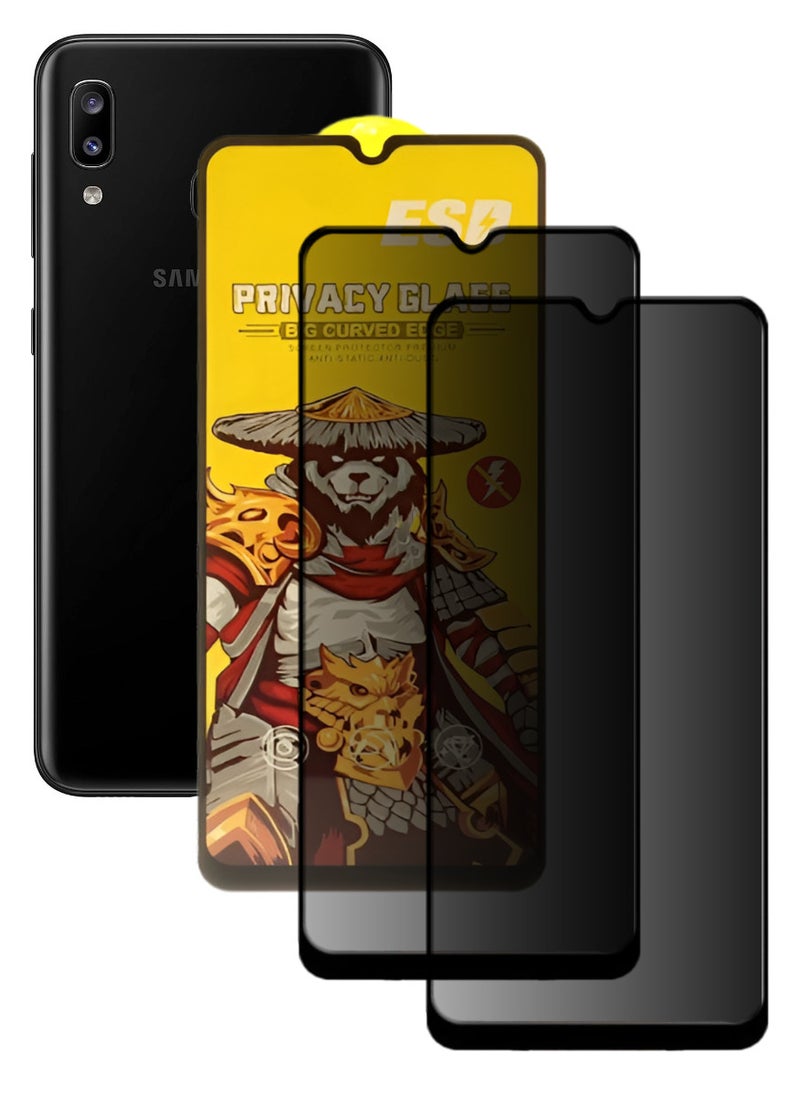 ESD 2 Pieces Tempered Dustproof Privacy Glass Screen Protector Compatible For Samsung Galaxy M10s - Image 1