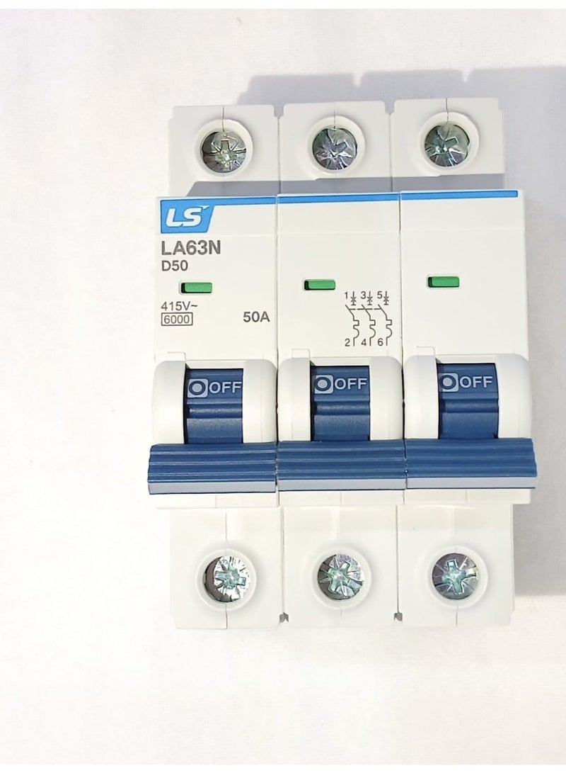 إل أس قاطع دائرة مصغر (MCB) LA63N D50 - Image 1